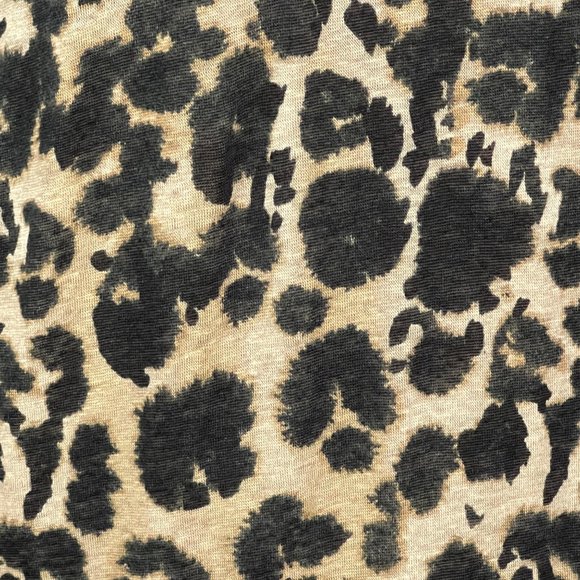 Current Elliott The Crystal Leopard Print Linen Jersey Mini Dress size 0 - Picture 6 of 11